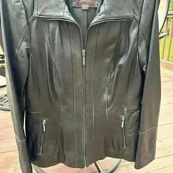 Anne Klein Leather Jacket - Picture 1 of 5
